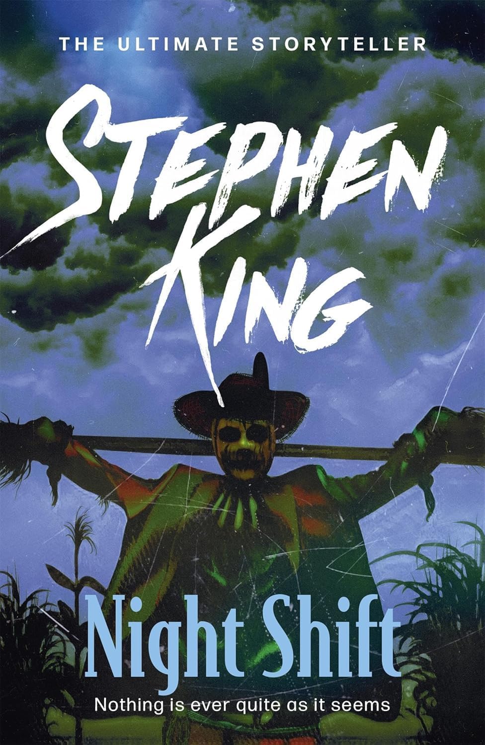 Close-up of an inside page spread from one of the paperback books in the Stephen King 3 book collection set