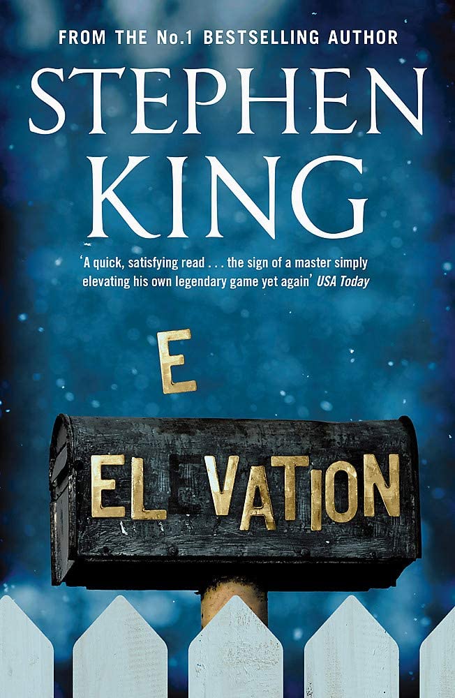 All four Stephen King paperback books fanned out showing spines and back covers