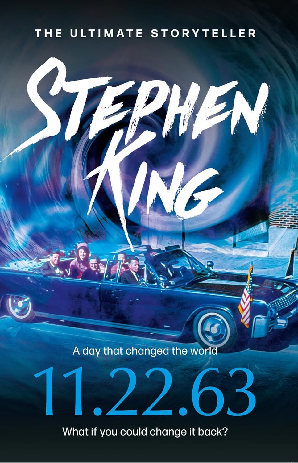 Close-up of the 11.22.63 paperback cover from the Stephen King 4 book collection set