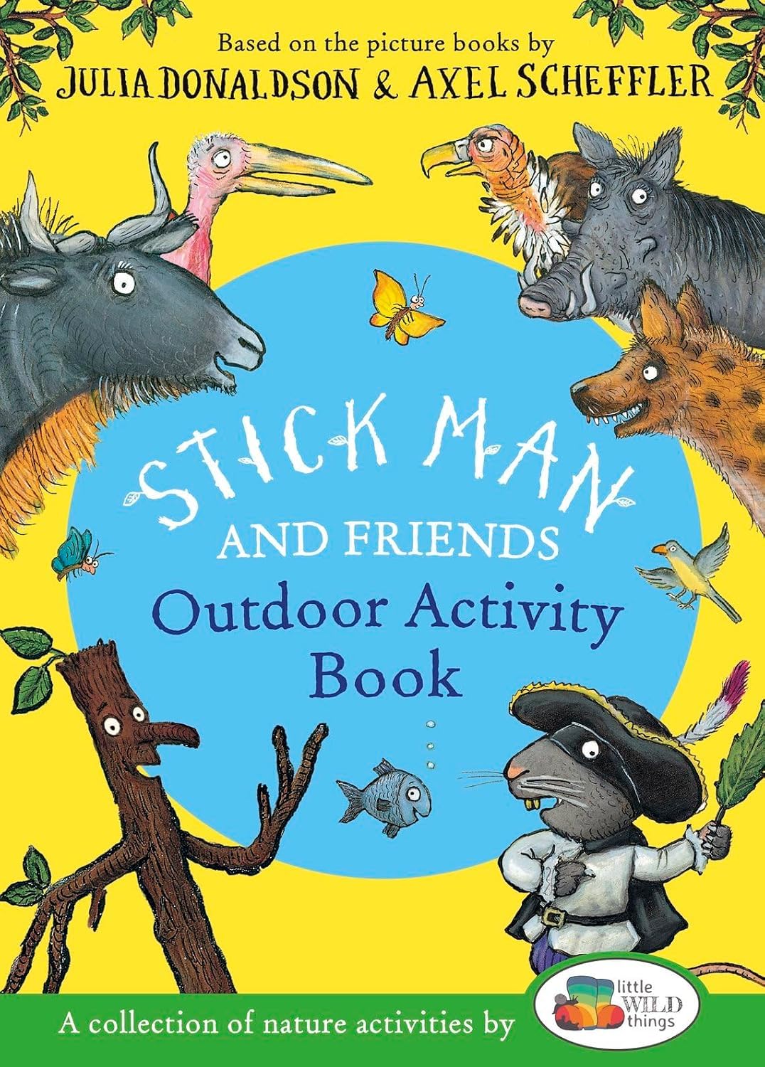 Stick Man and Friends Super Sticker Book paperback cover showing stickers and activities