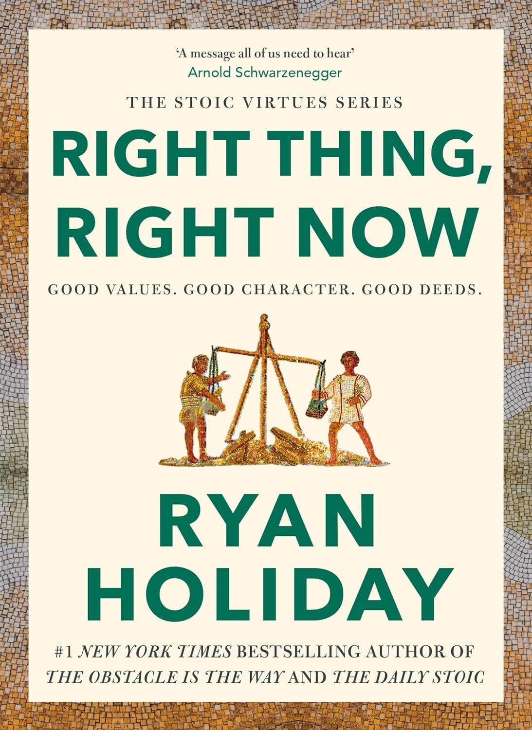 All three paperback books in the set fanned out together, showing Right Thing Right Now, Discipline Is Destiny, and Courage Is Calling by Ryan Holiday.