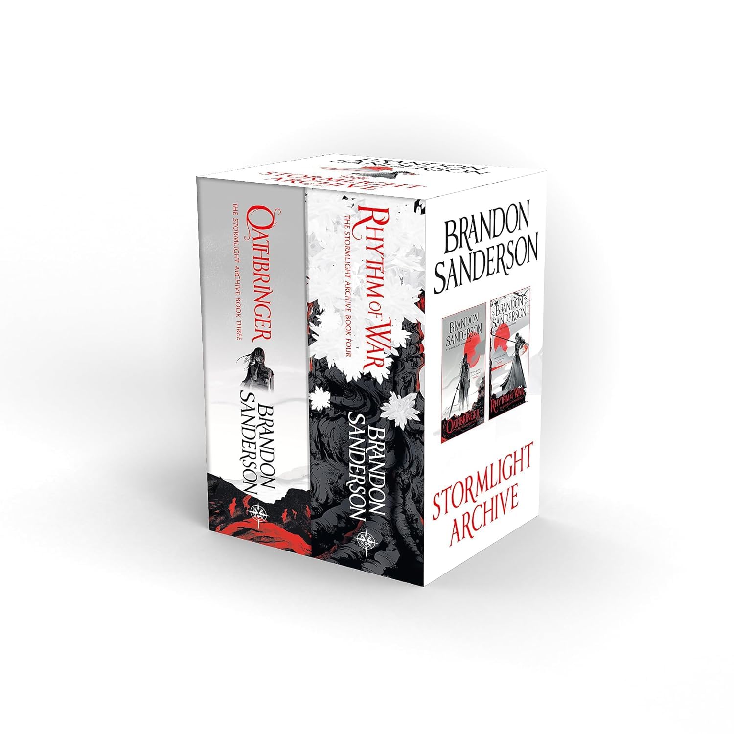 The Stormlight Archive Boxed Set 2 by Brandon Sanderson - front cover of the 2-book paperback collection featuring Oathbringer and Rhythm of War