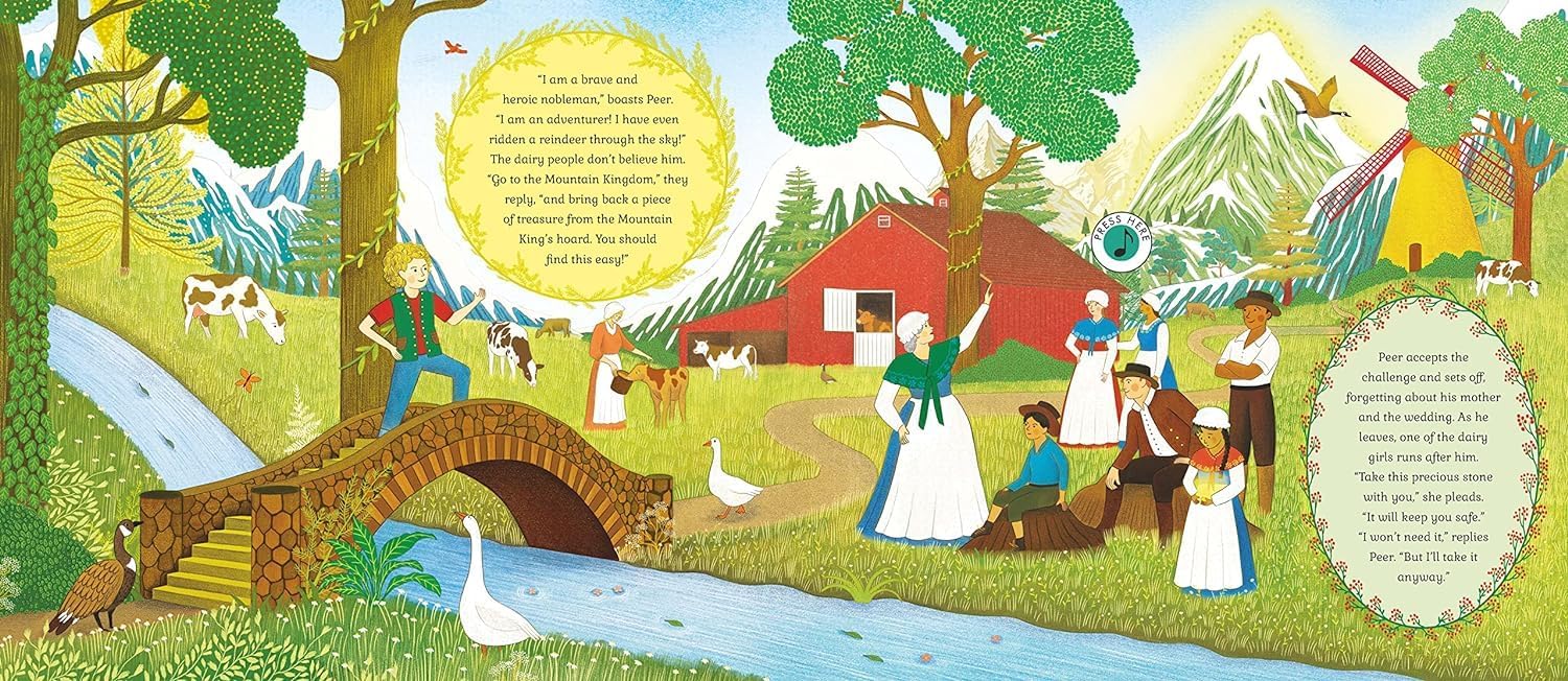 Angled view of the Story Orchestra 3-book set highlighting the press-button sound feature and vibrant cover artwork for young readers.