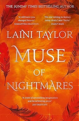 Front cover of Muse of Nightmares paperback by Laini Taylor, Book 2 in the Strange the Dreamer series
