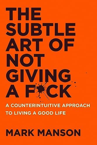 Back cover detail showing blurb and description for The Subtle Art of Not Giving a F*ck paperback