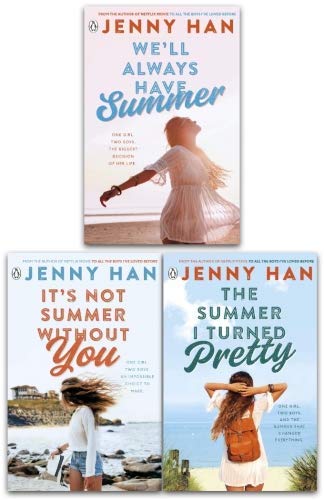 Inside page spread from It's Not Summer Without You, part of the Jenny Han paperback trilogy set