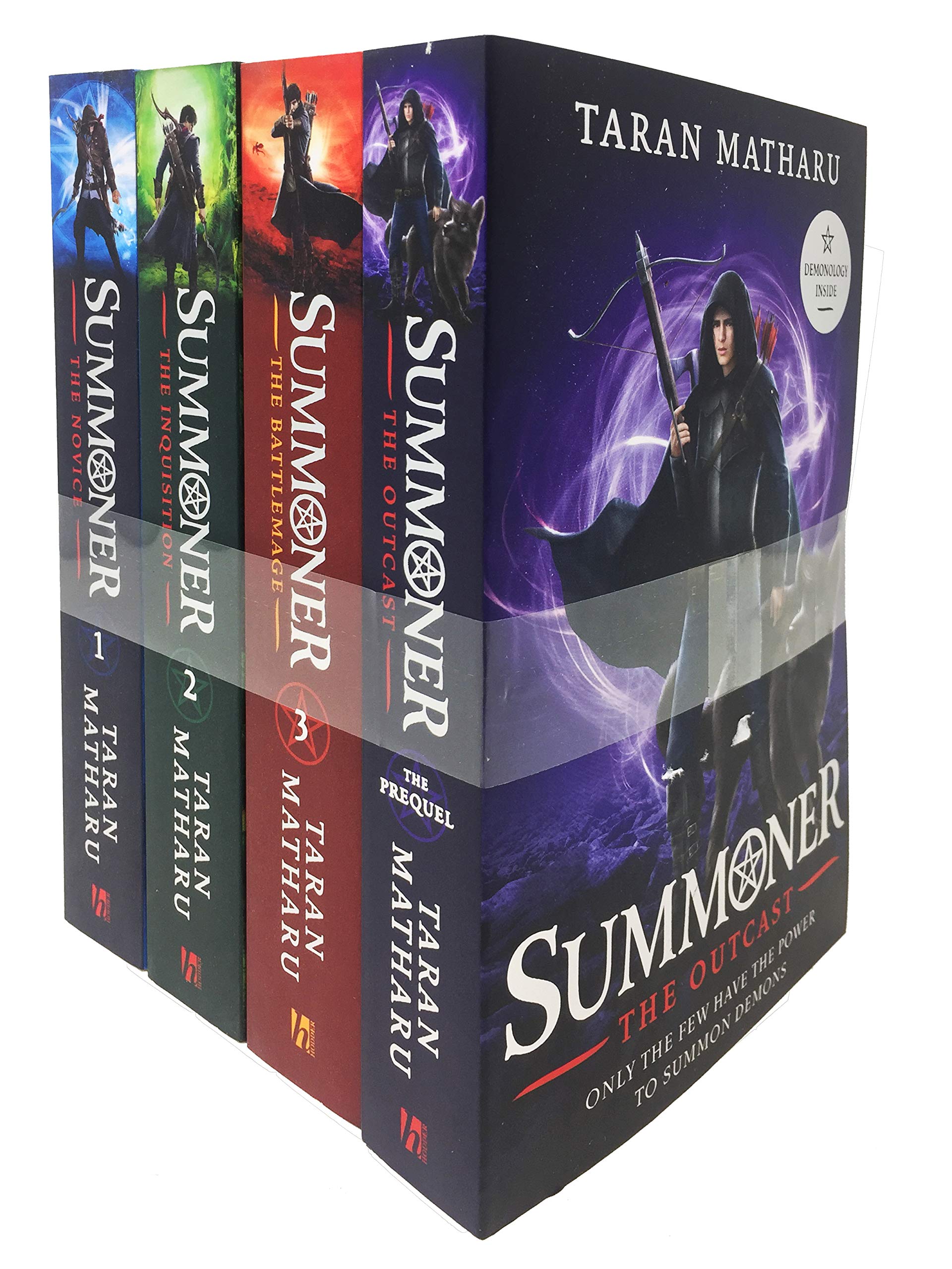 The Summoner Series by Taran Matharu 4 Books Collection Set paperback front cover artwork