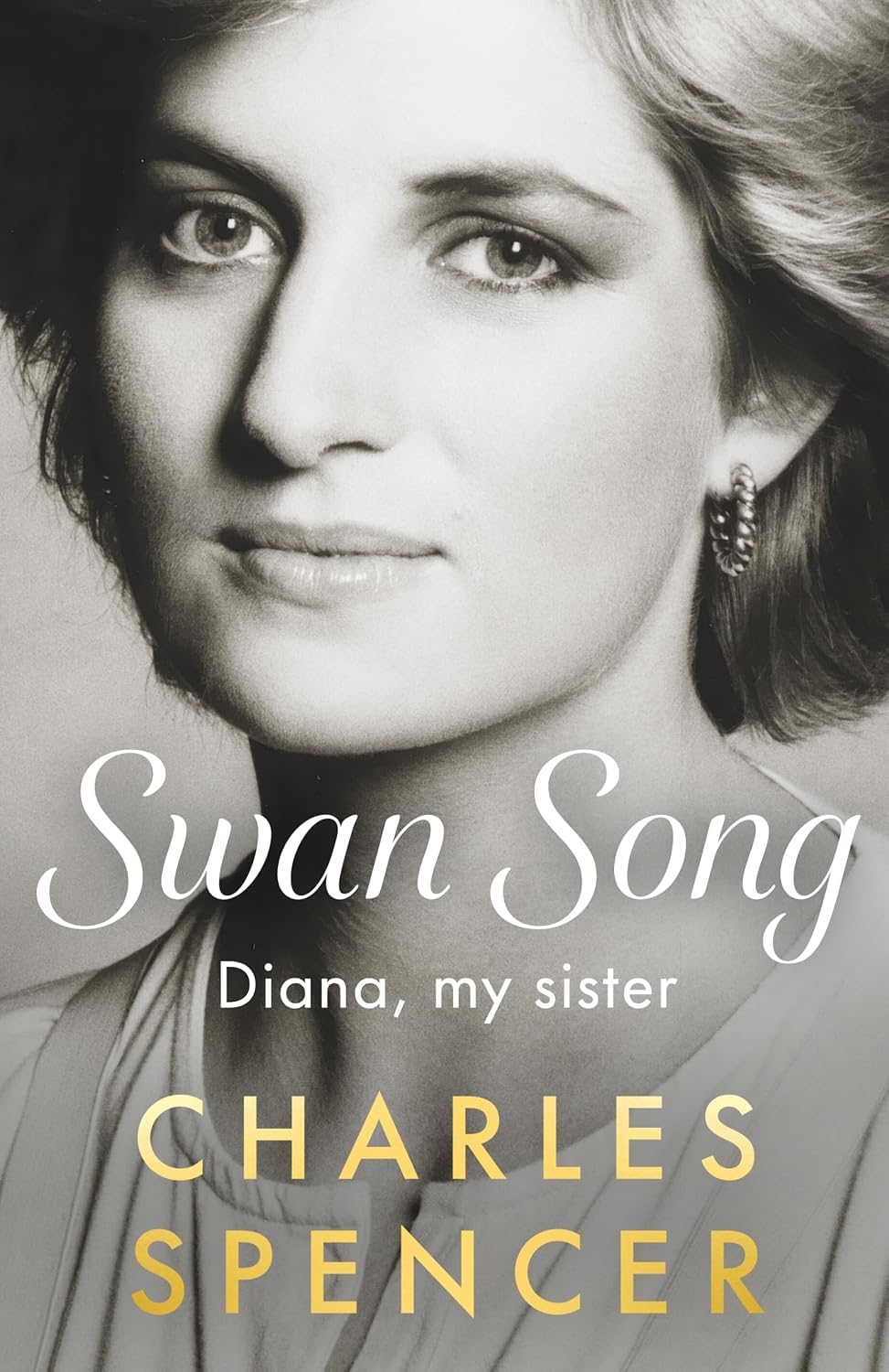 Back cover and synopsis of the Charles Spencer paperback memoir set, Swan Song: Diana, My Sister and A Very Private School