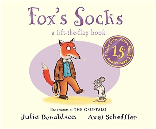 Fox's Socks, Hide-and-Seek Pig, Rabbit's Nap and Postman Bear board books fanned out to show spines