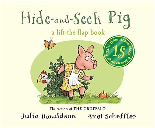 Close-up of an open lift-the-flap spread from a Tales From Acorn Wood board book