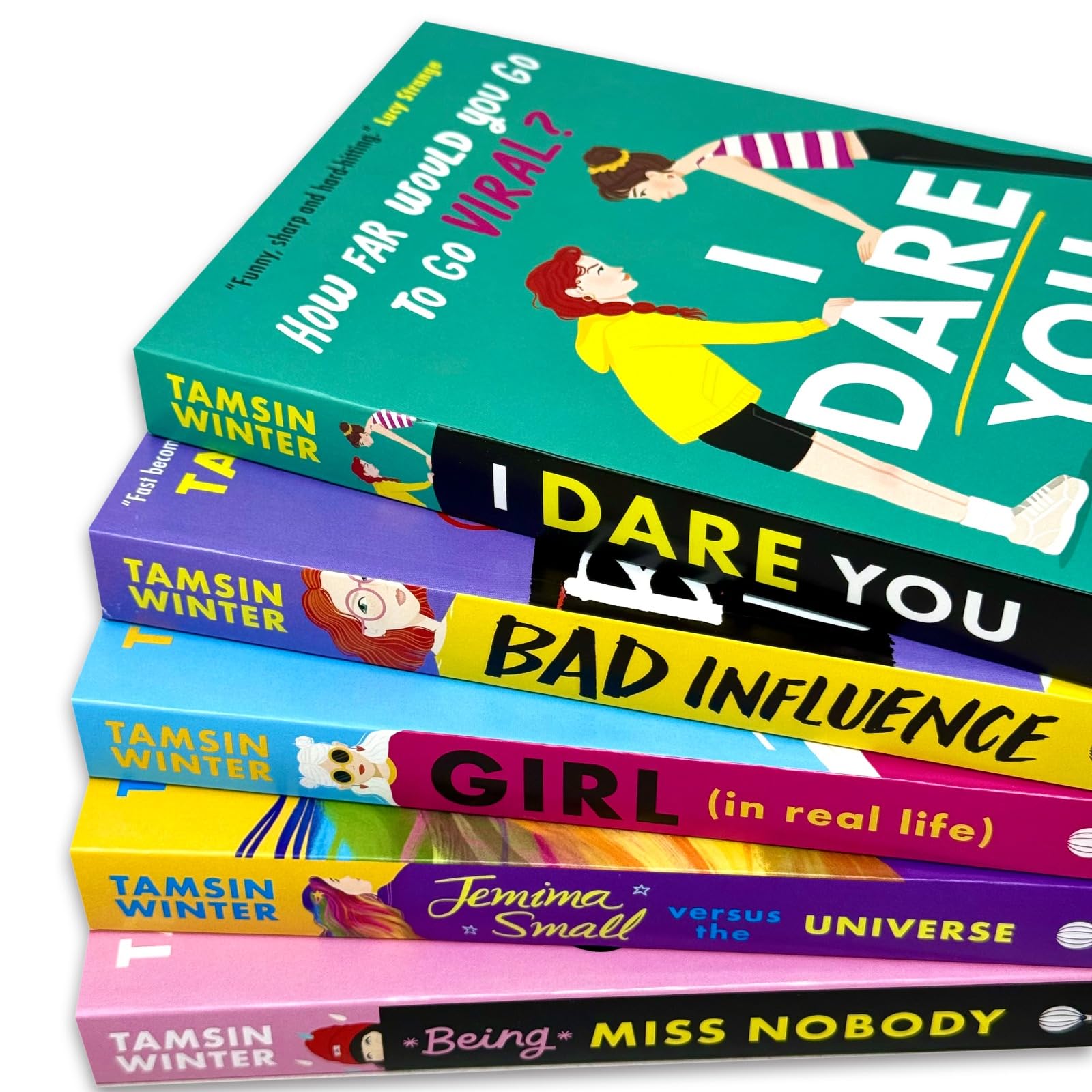 Front cover of Bad Influence by Tamsin Winter, paperback book from the 5 book collection set