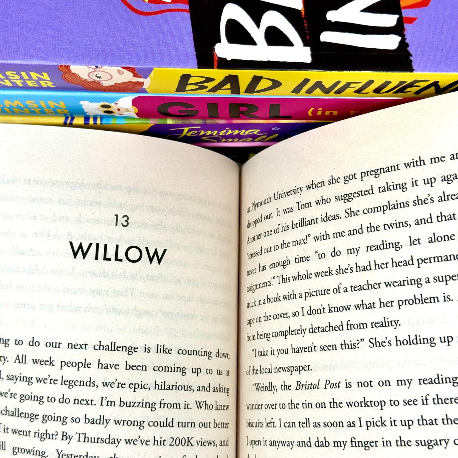 Front cover of Girl (In Real Life) by Tamsin Winter, paperback book from the 5 book collection set