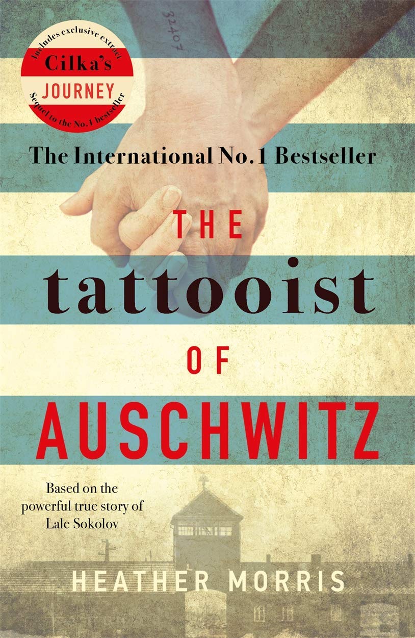 Close-up of an inside page spread from one of the Holocaust historical fiction paperbacks in this 3-book set