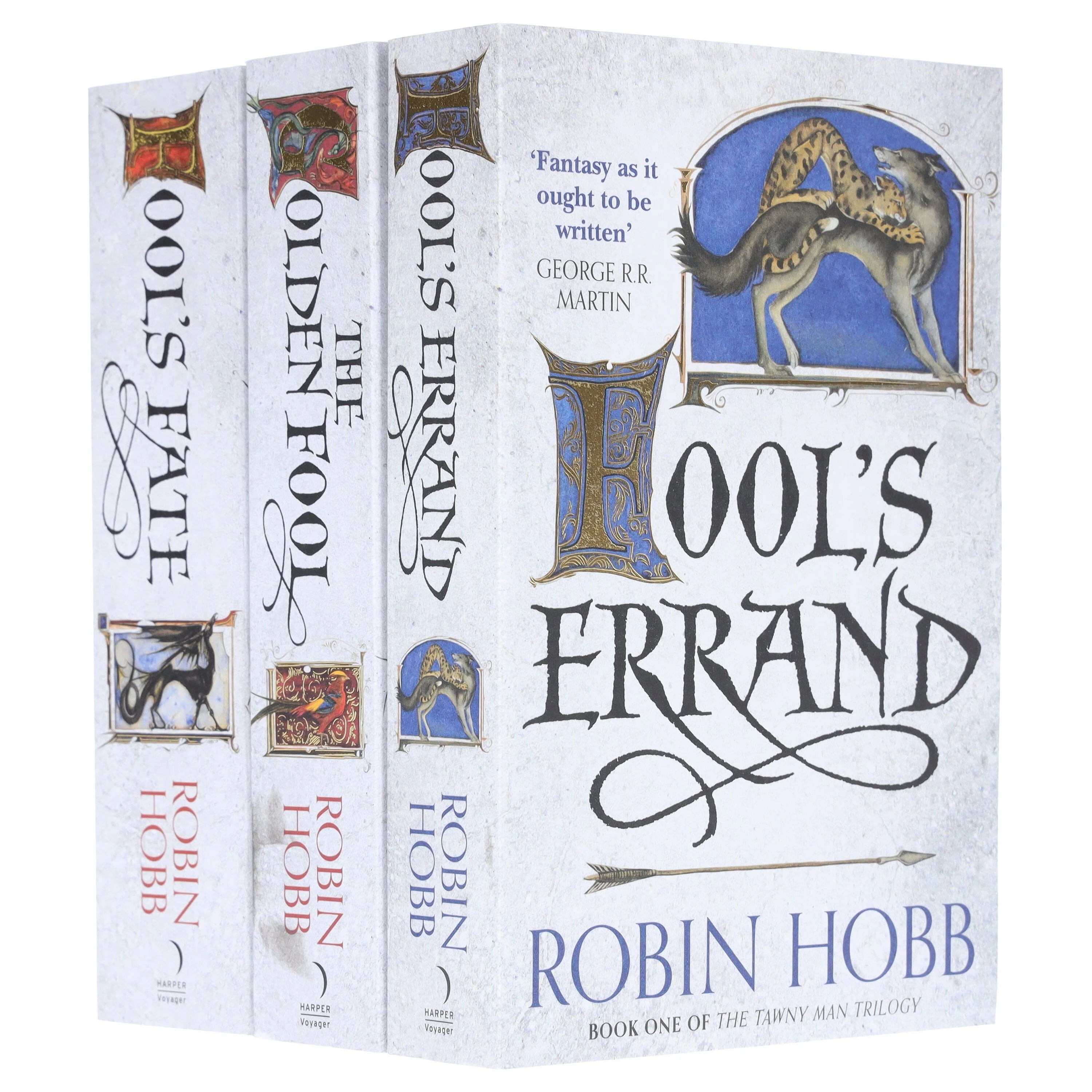 The Tawny Man Trilogy by Robin Hobb 3-book paperback set front cover artwork