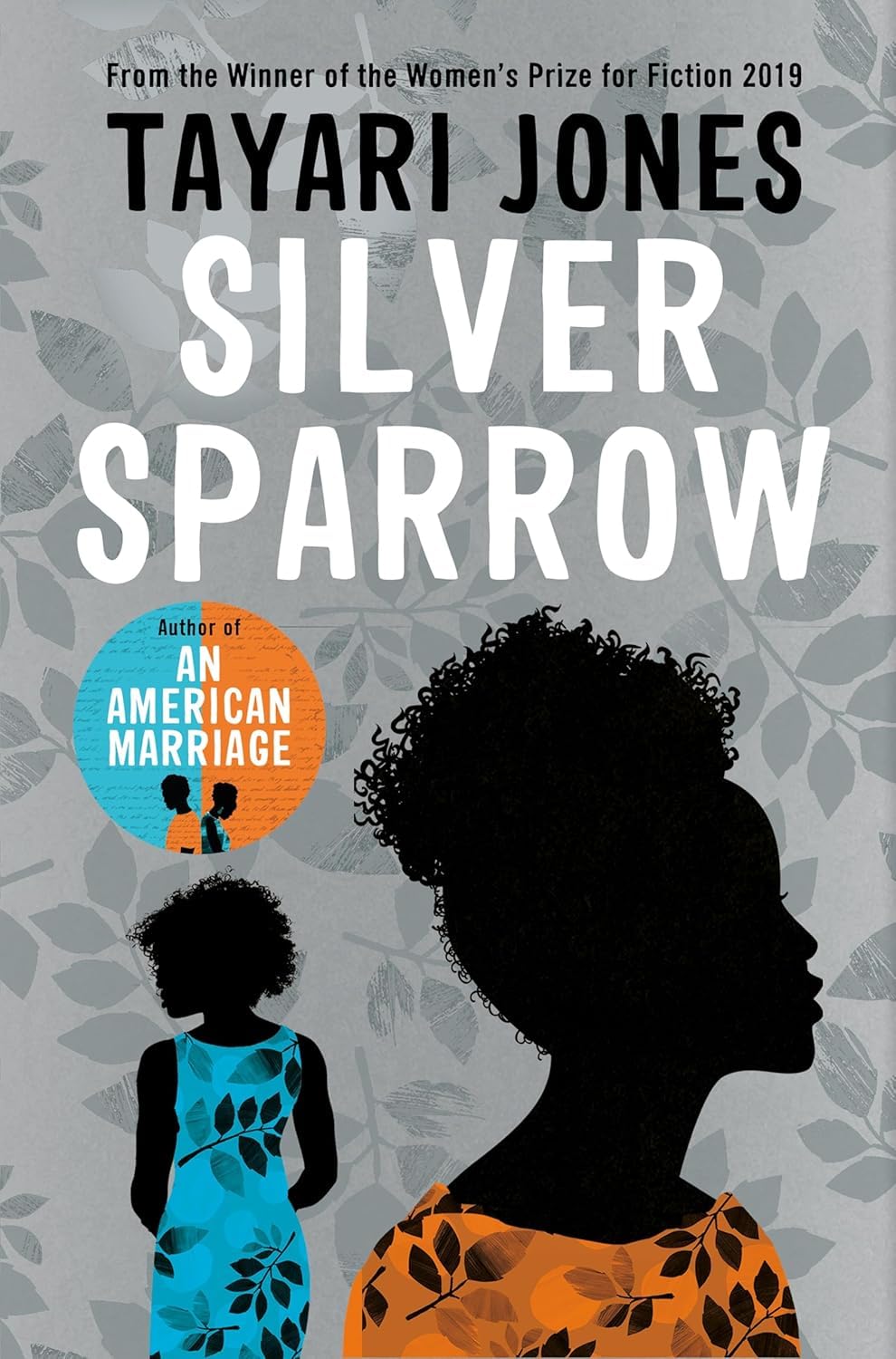 Close-up spine view of the Tayari Jones 3-book set showing Kin, An American Marriage, and Silver Sparrow titles