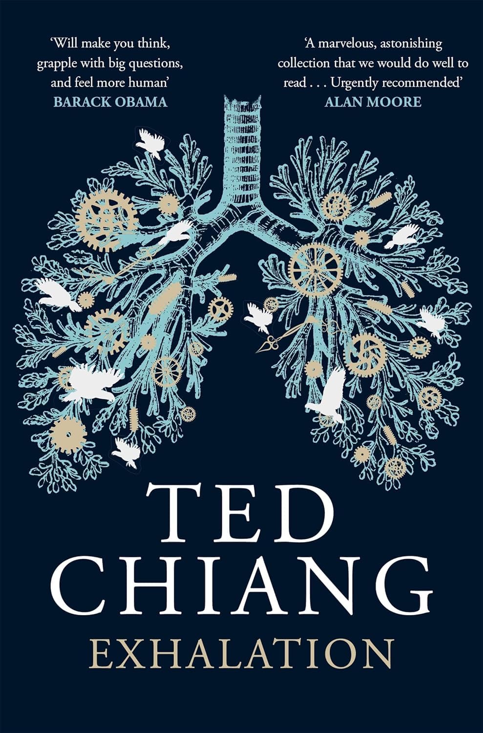 Both paperback books in the Ted Chiang 2-book collection set fanned out together