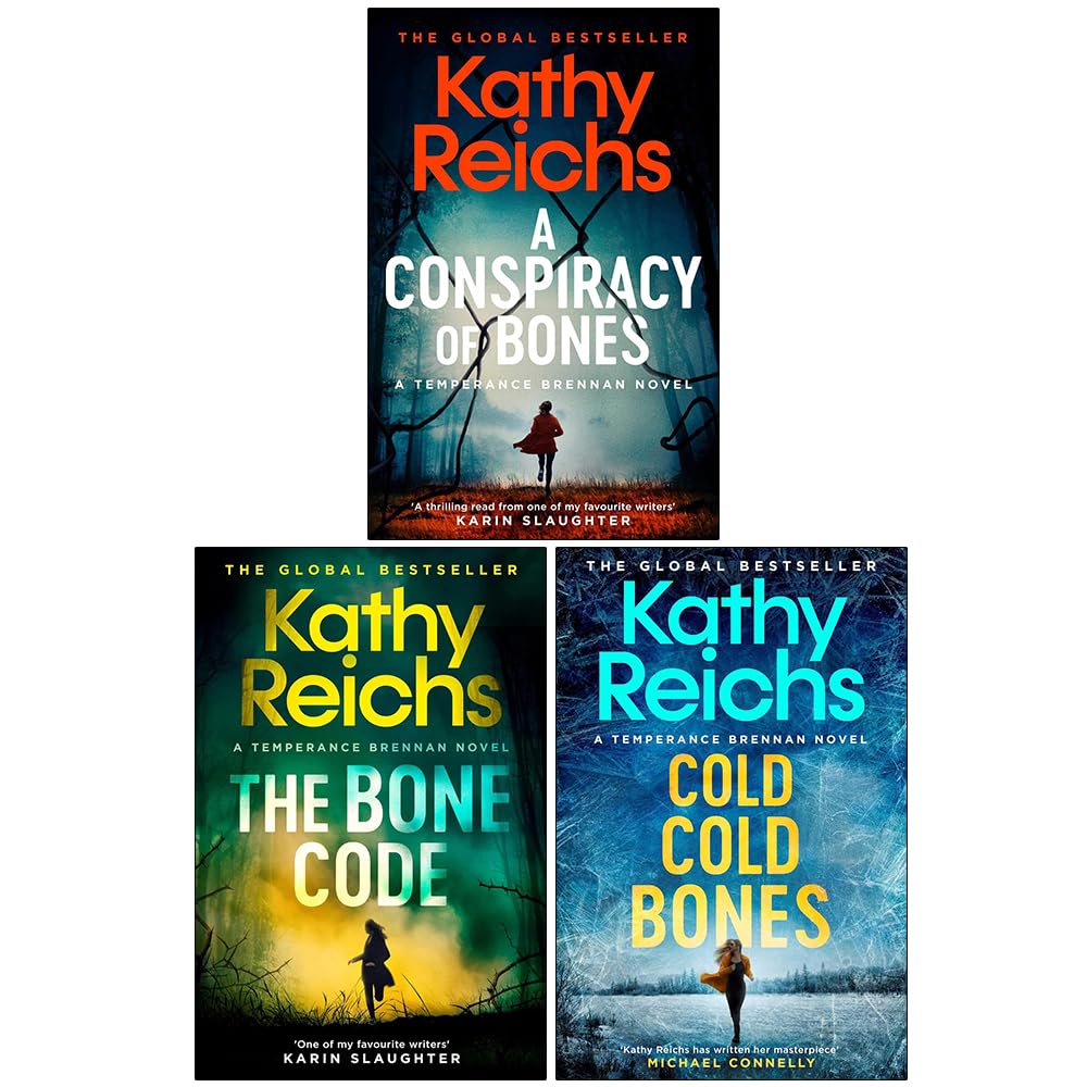 Temperance Brennan 3 book paperback collection by Kathy Reichs - front cover of A Conspiracy of Bones
