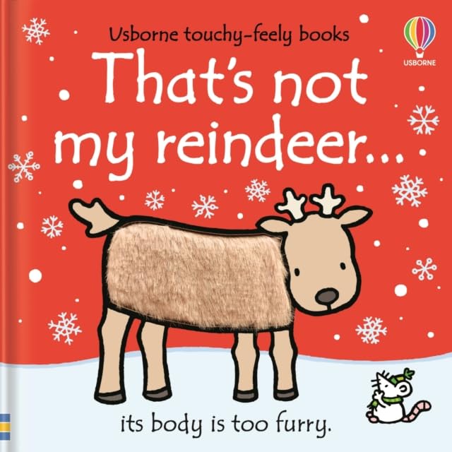 The full That's Not My Christmas Collection fanned out, showing Santa, Reindeer, Polar Bear, Penguin, Elf, Snowman, Angel and Christmas Fairy board books
