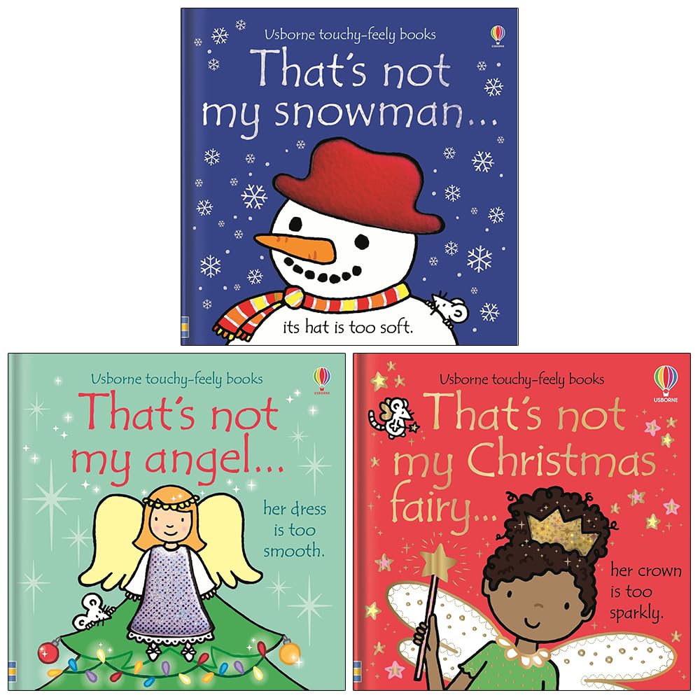 Usborne That's Not My Christmas Collection 3 board books set by Fiona Watt - front cover of That's Not My Snowman touchy-feely board book