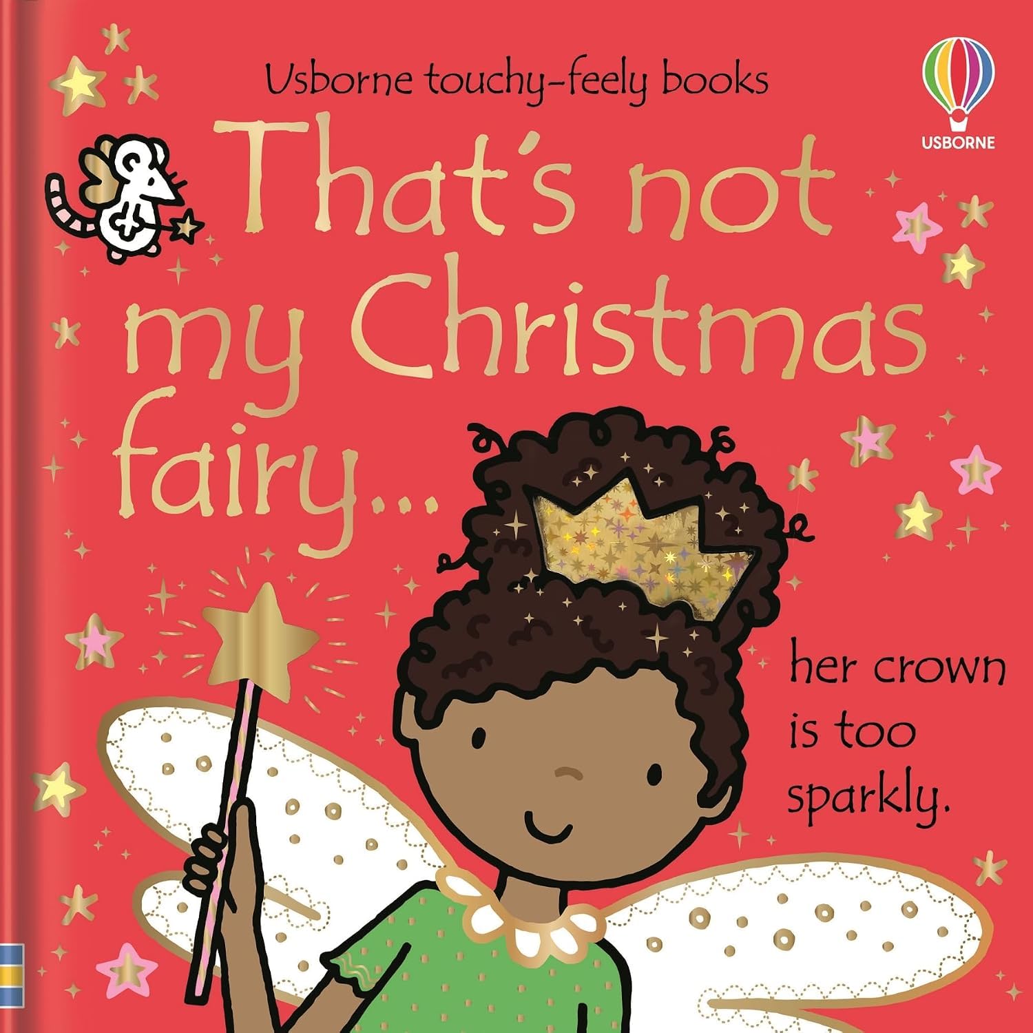 That's Not My Snowman board book - inside page showing a crinkly snowman scarf texture