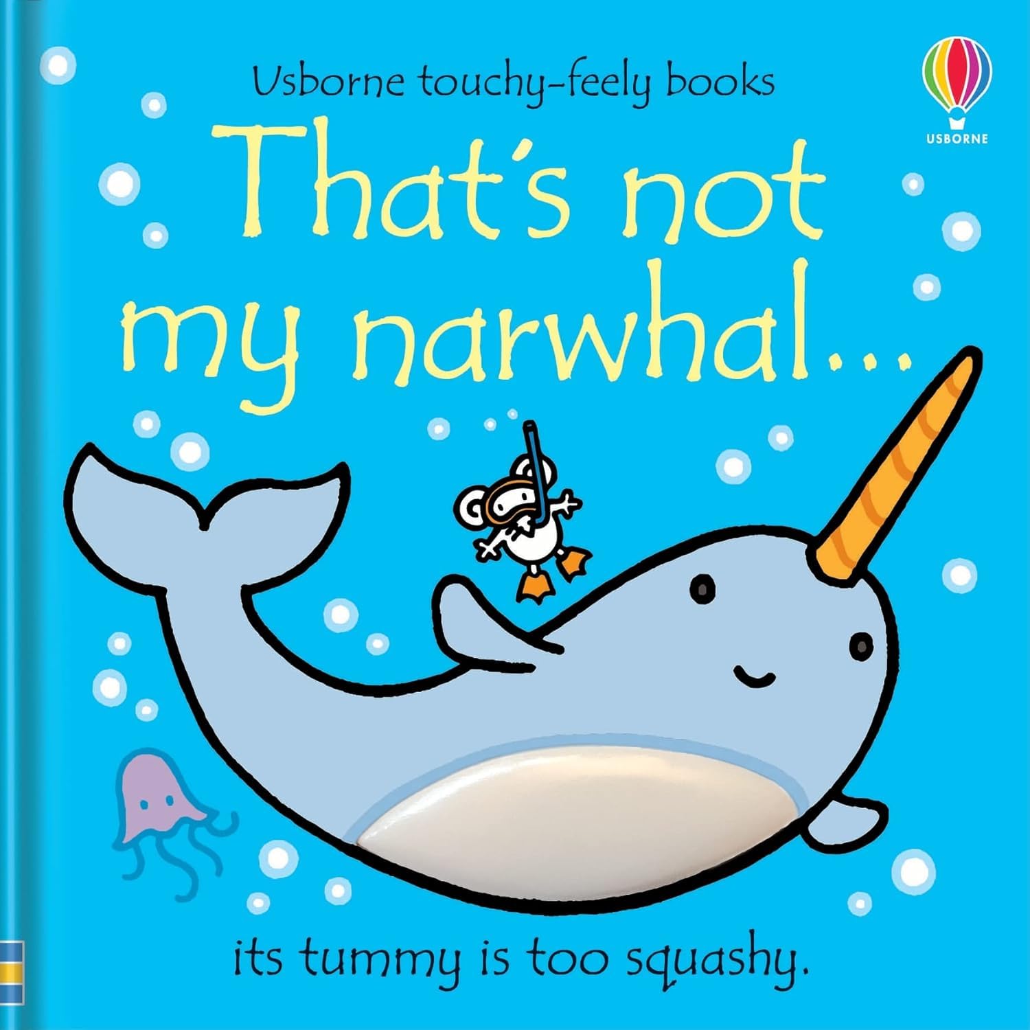 That's Not My Bee board book front cover with fuzzy, sparkly-winged bee character and touch-and-feel patches