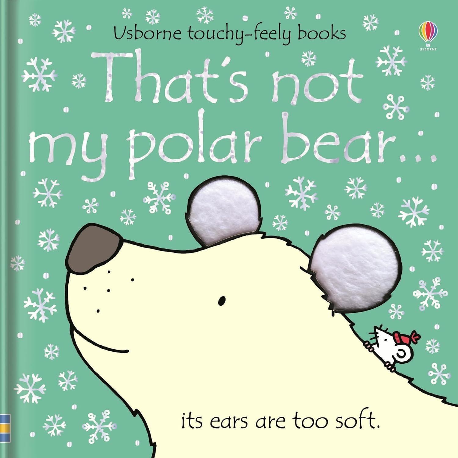 That's Not My Snowman board book front cover with a fluffy-scarfed snowman character, ideal for winter reading