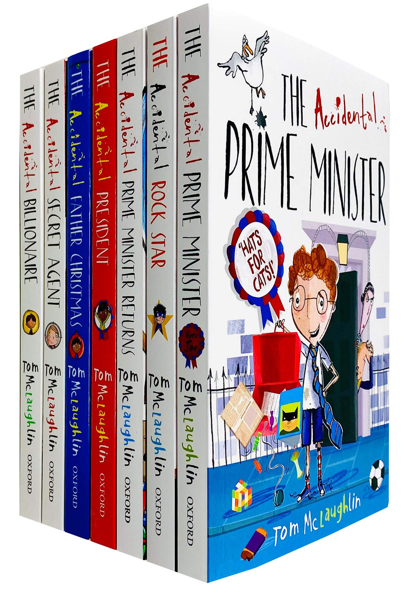 The Accidental Series 5 Books Collection Set by Tom McLaughlin - front cover of the paperback box set