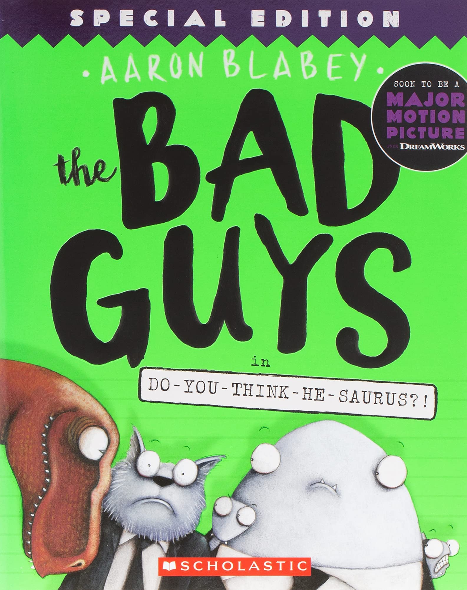 The Bad Guys in Superbad and The Big Bad Wolf paperback book covers side by side