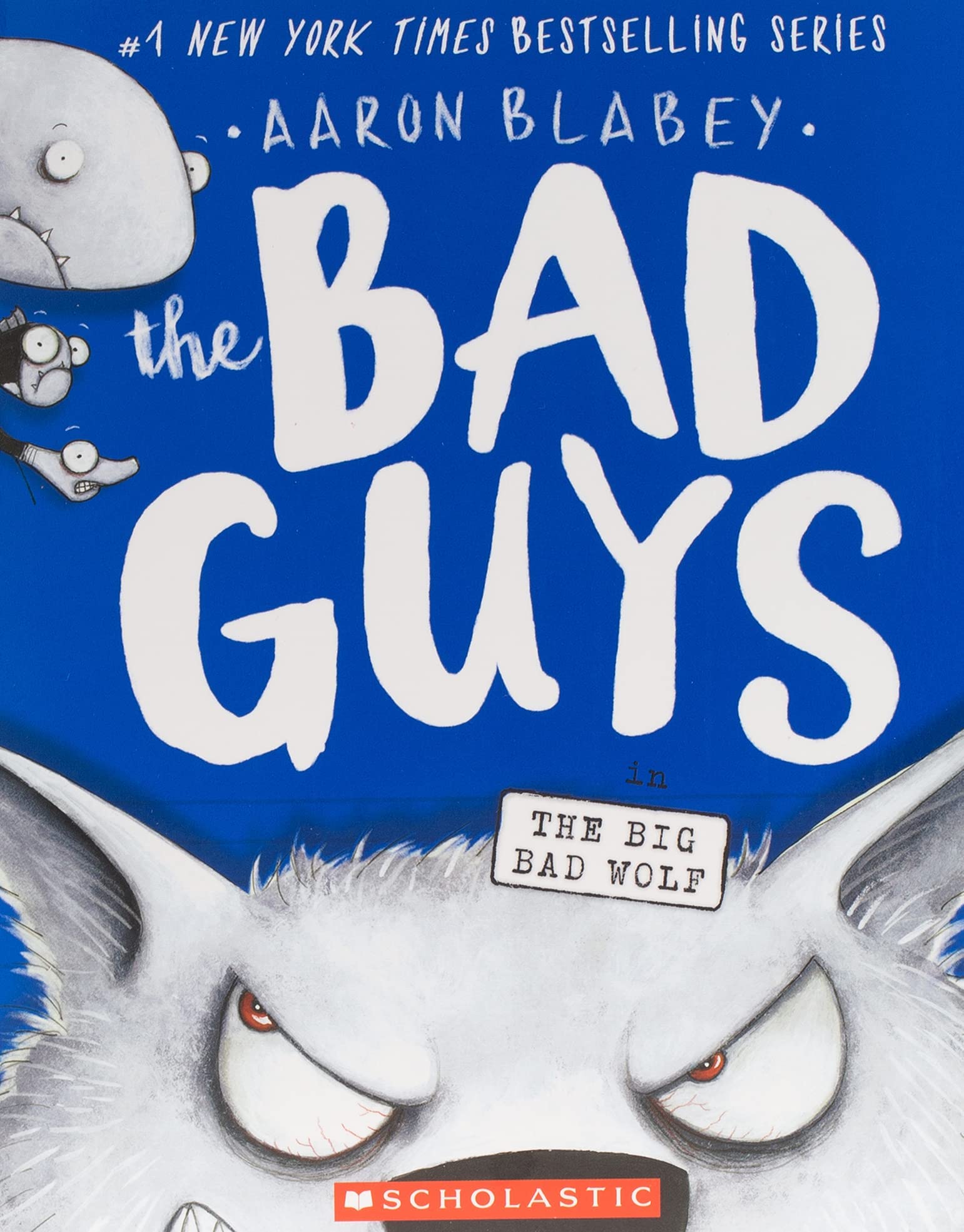 Back cover blurb view of The Bad Guys paperback book set by Aaron Blabey