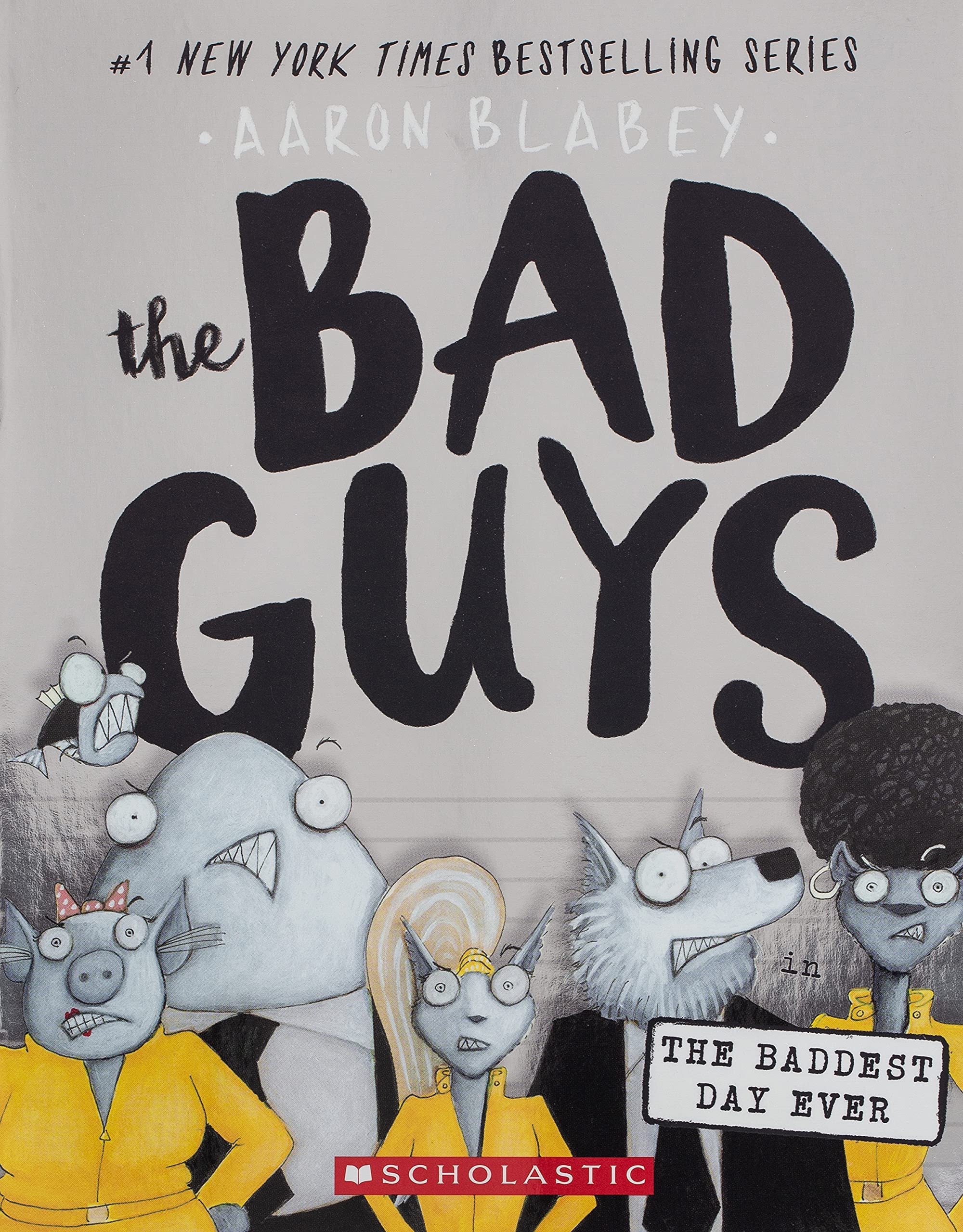 All five Bad Guys paperback books fanned out showing the full collection set