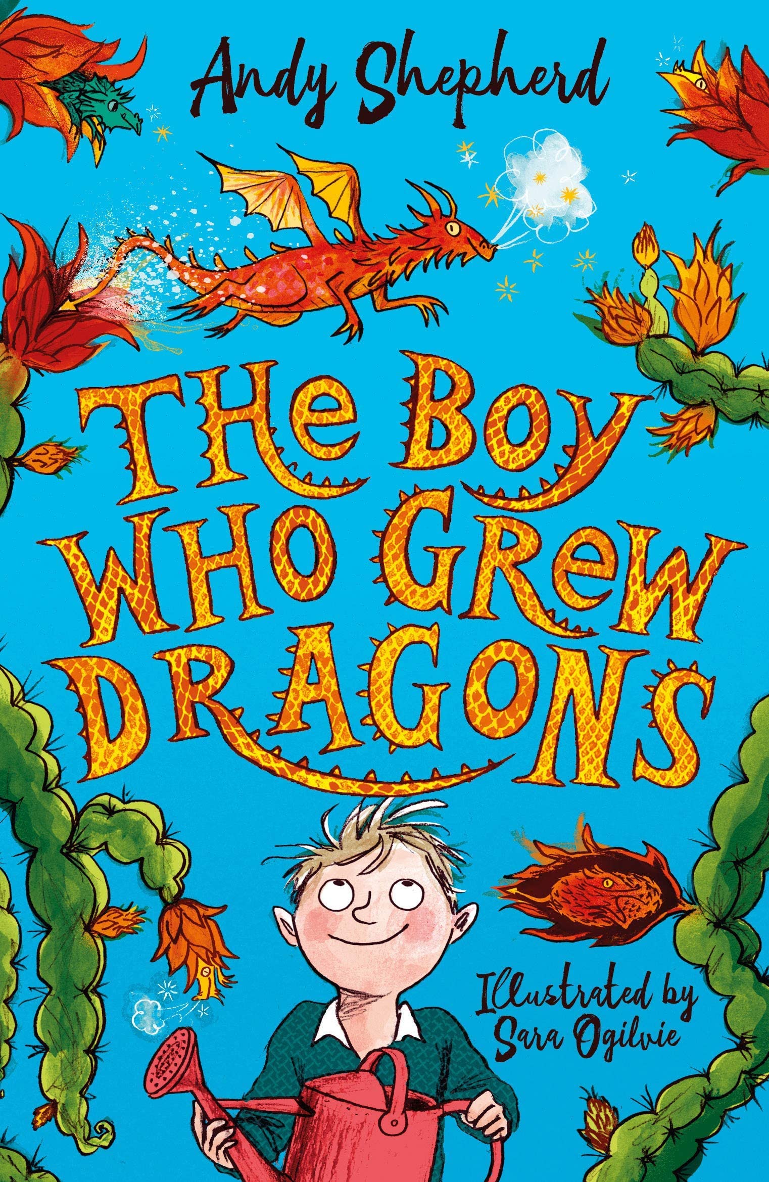 The Boy Who Grew Dragons 6-book paperback set by Andy Shepherd - close-up of The Boy Who Grew Dragons paperback cover