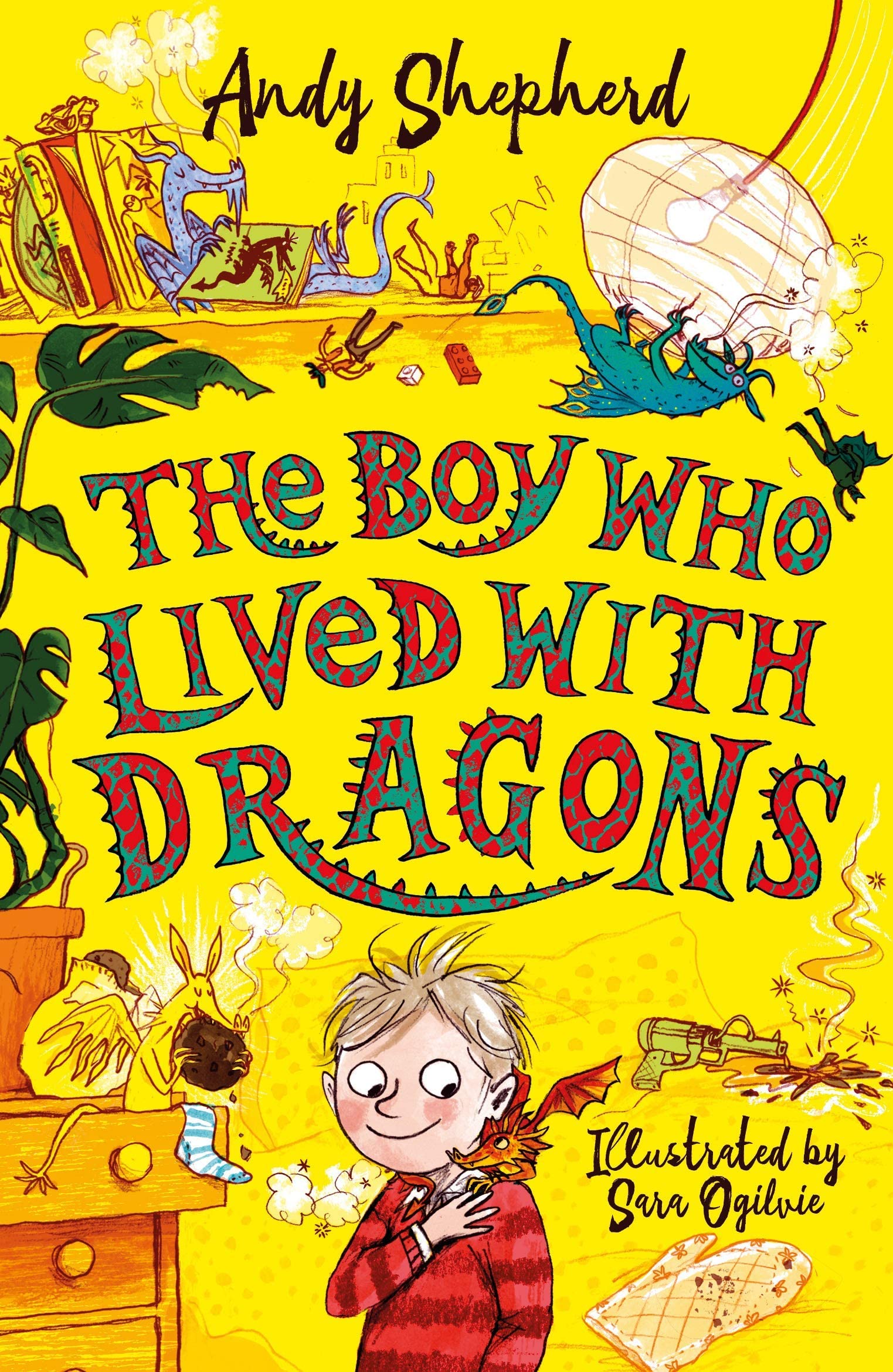 The Boy Who Grew Dragons 6-book paperback set by Andy Shepherd - The Boy Who Lived with Dragons and The Boy Who Flew with Dragons paperback covers