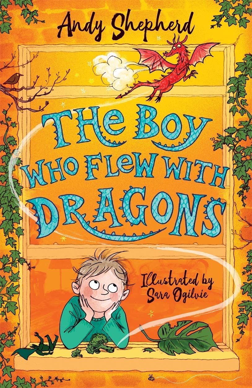 The Boy Who Grew Dragons 6-book paperback set by Andy Shepherd - The Boy Who Dreamed of Dragons and The Boy Who Sang with Dragons paperback covers