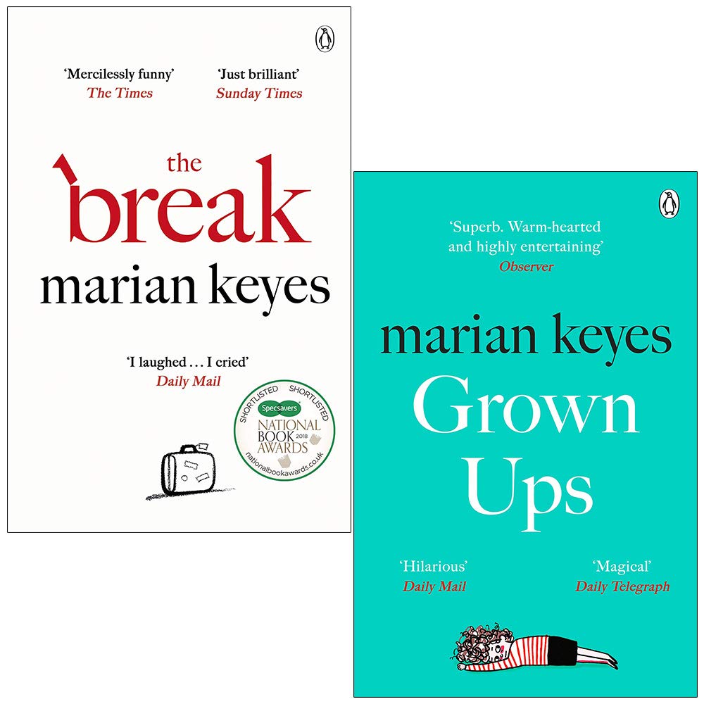 The Break and Grown Ups by Marian Keyes 2 book paperback fiction set front covers