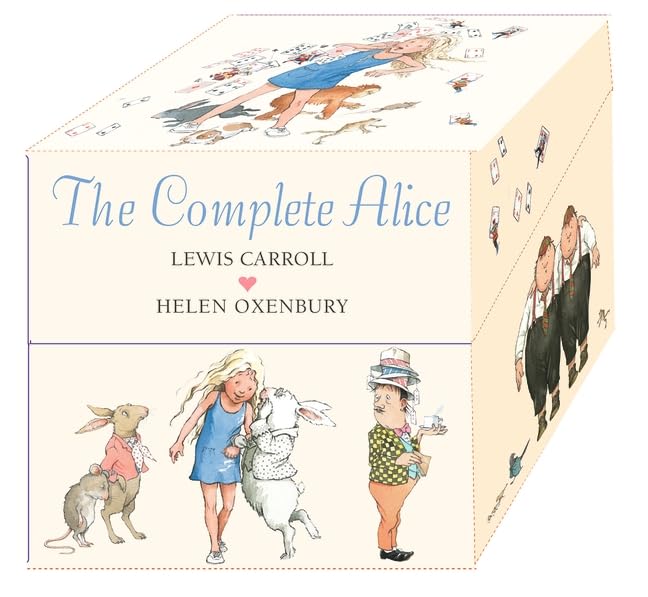 The Complete Alice by Lewis Carroll - front cover of the 22-book hardback box set featuring Helen Oxenbury illustrations