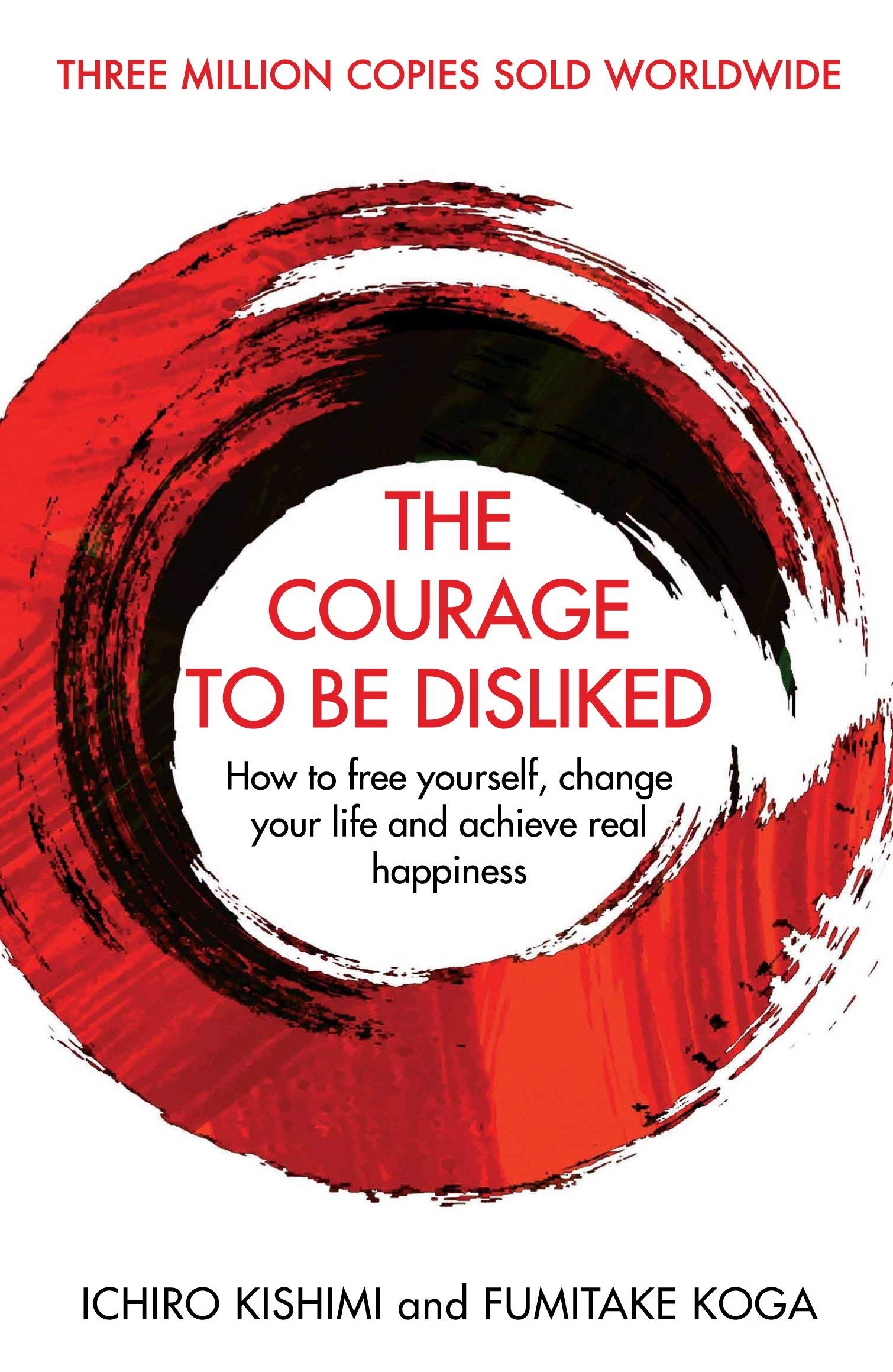 The Courage to be Disliked and The Courage to be Happy books stacked together showing spines and set format