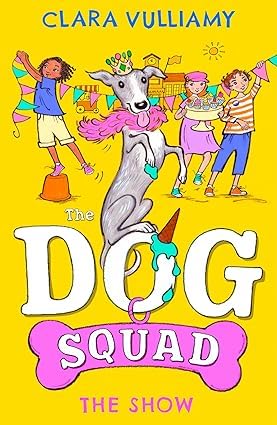 The Newshound, The Race, and The Show paperback covers shown side by side from The Dog Squad series