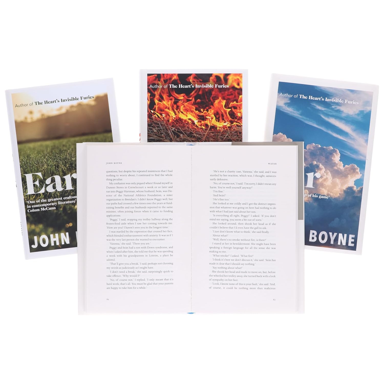 The Elements by John Boyne hardback set - spines showing all four titles