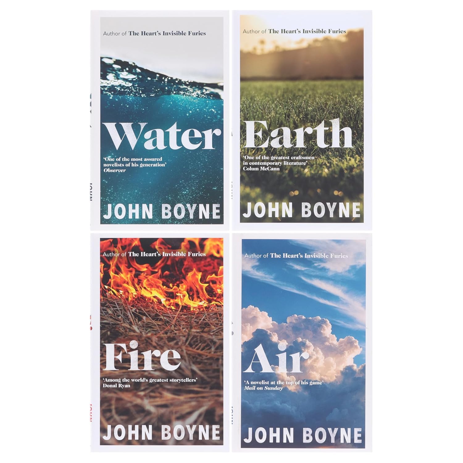 The Elements by John Boyne 4 book hardback collection set - front cover