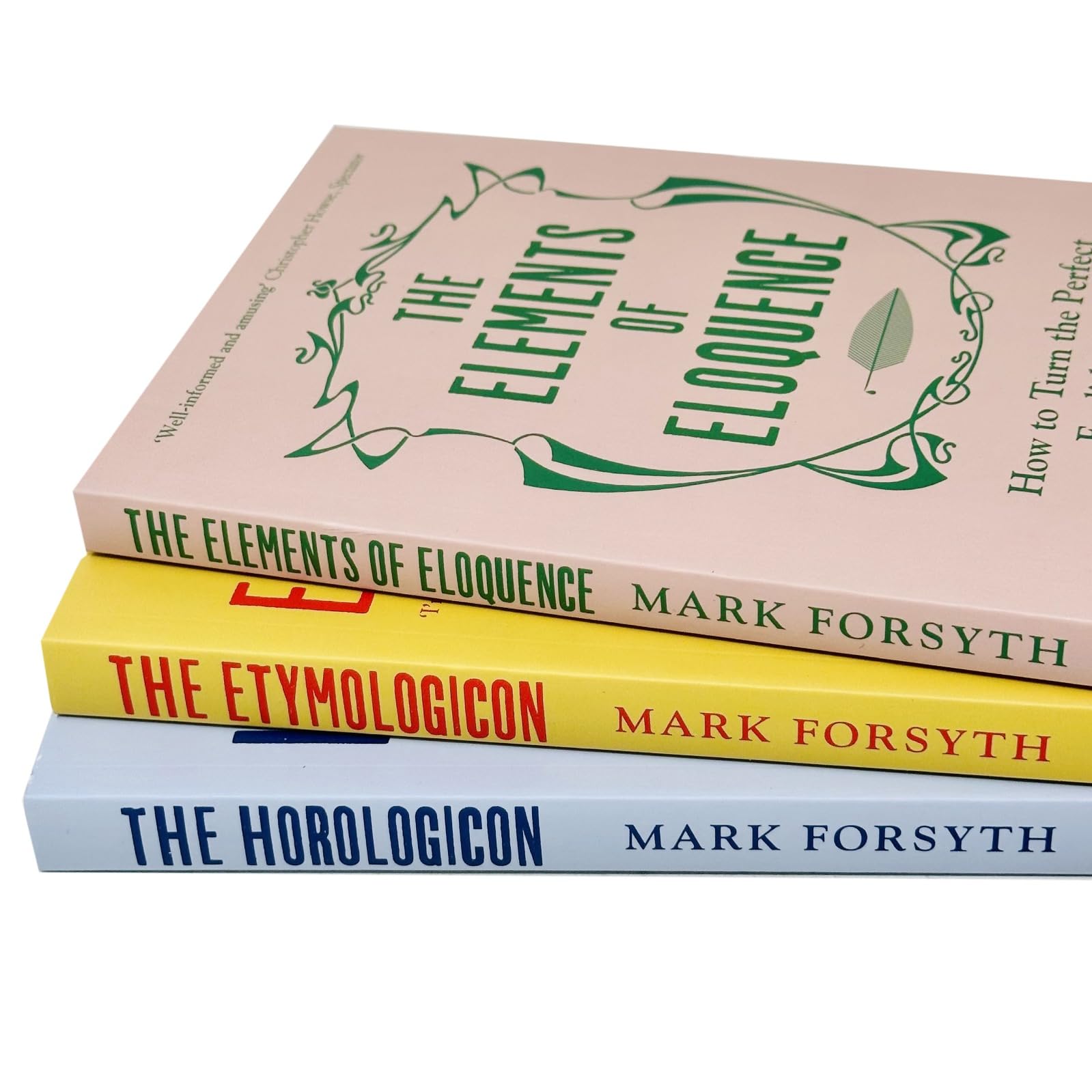 The Forsyth Collection by Mark Forsyth 3 book paperback set - front cover of The Elements of Eloquence