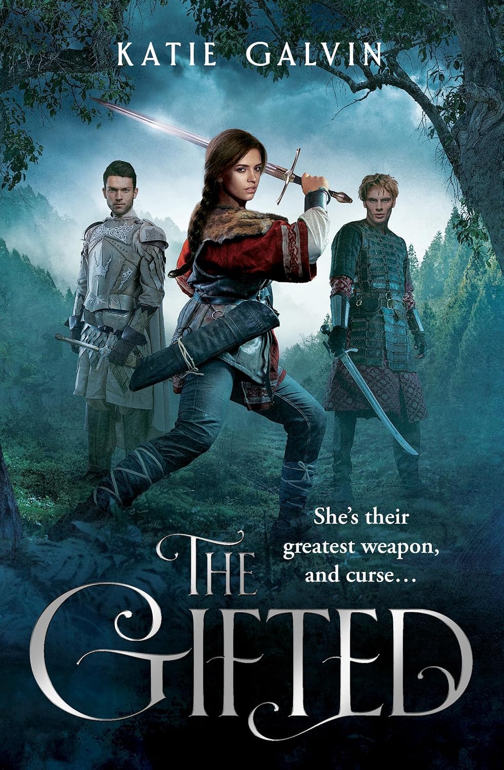 The Gifted, The Broken and The Divine paperback books fanned out showing full set
