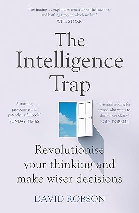 Back covers with blurbs and synopsis text for The Intelligence Trap and Emotional Intelligence paperback nonfiction collection set.