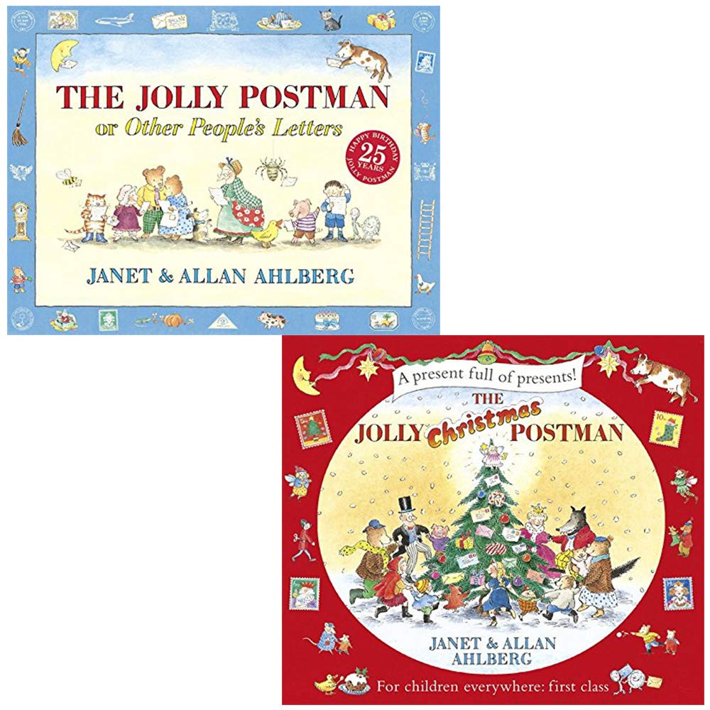 The Jolly Postman and The Jolly Christmas Postman 2 books collection set hardback front cover
