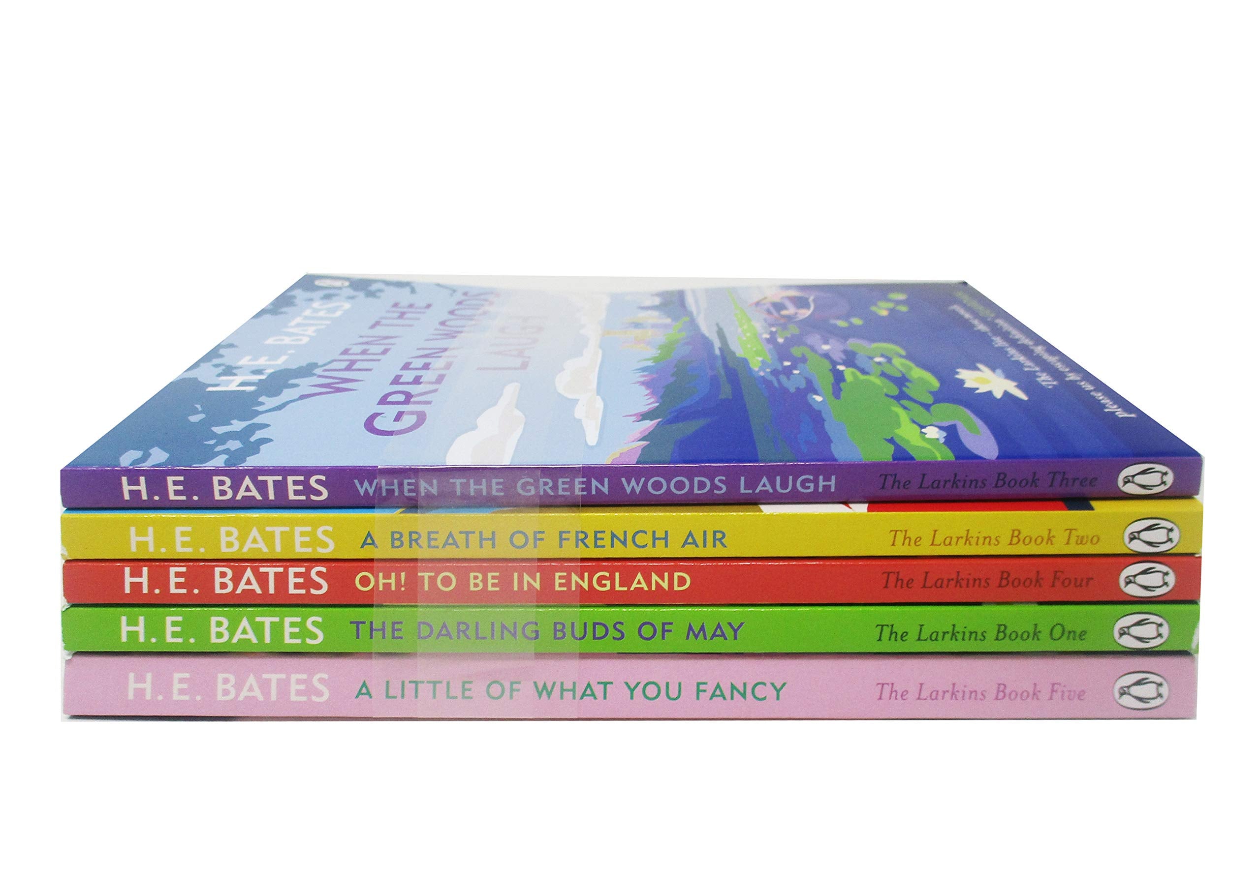 The Larkins by H.E. Bates 5 Books Collection Set paperback front cover, featuring The Darling Buds of May and four other Larkin family novels