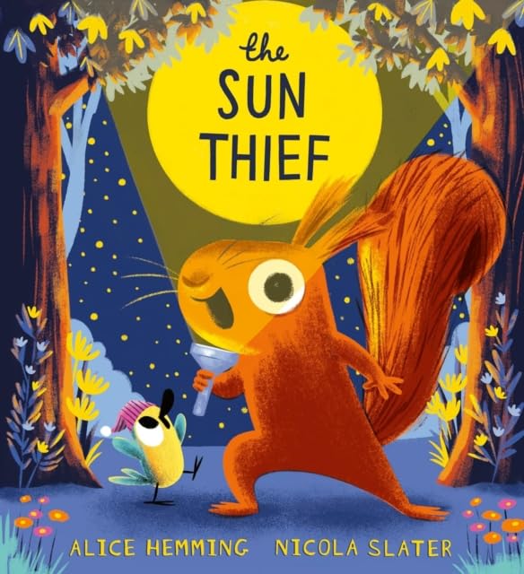 Back cover artwork and description for The Leaf Thief picture book series by Alice Hemming