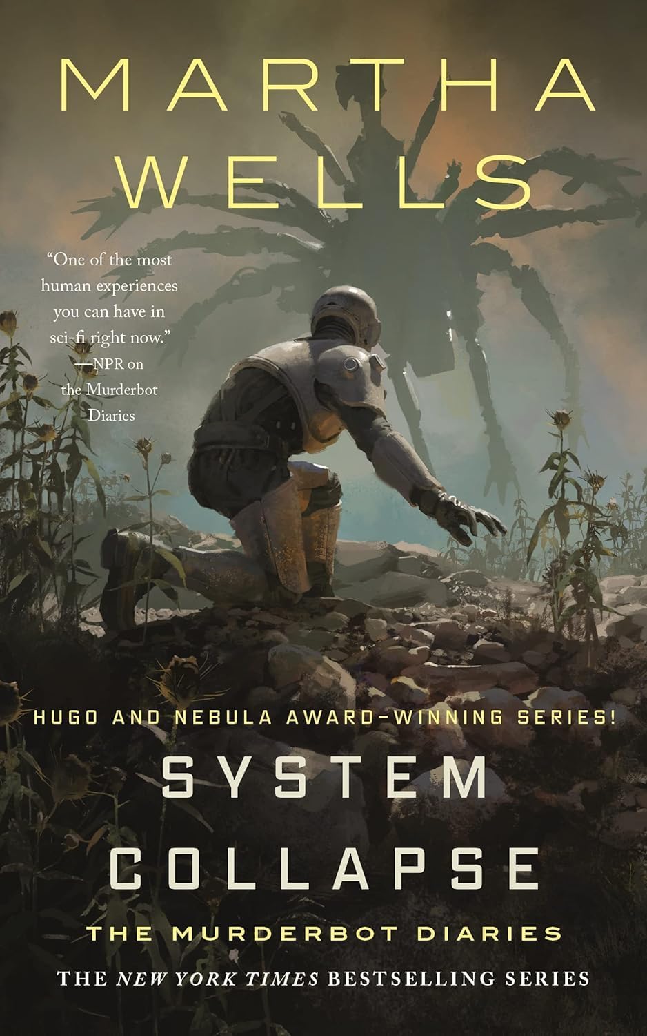 The Murderbot Diaries 5 book paperback set by Martha Wells back cover with synopsis