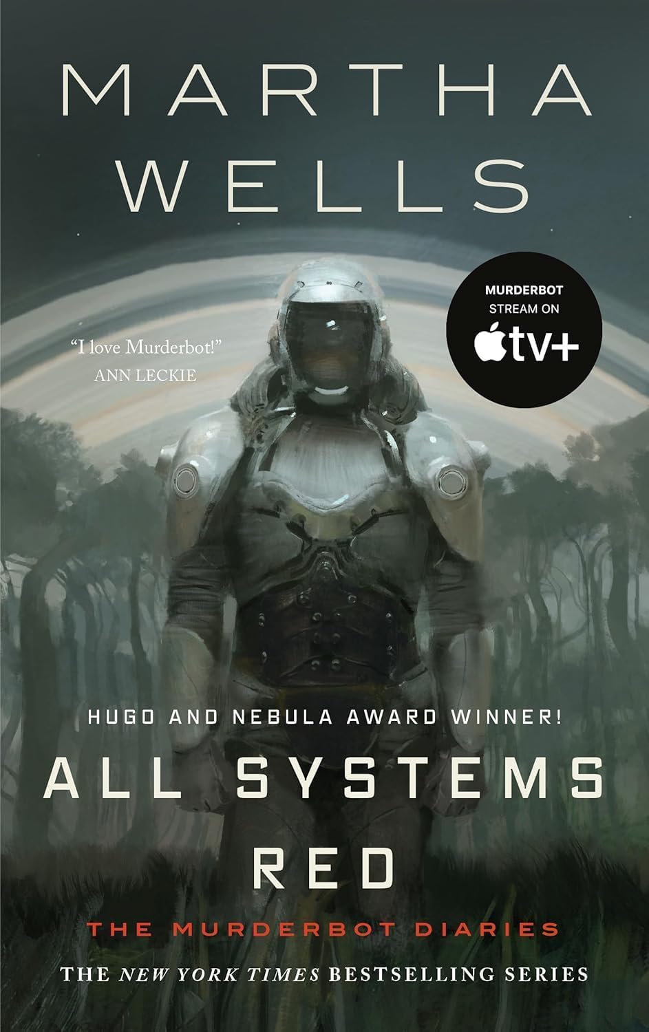 Network Effect and System Collapse paperback covers from the Murderbot Diaries collection