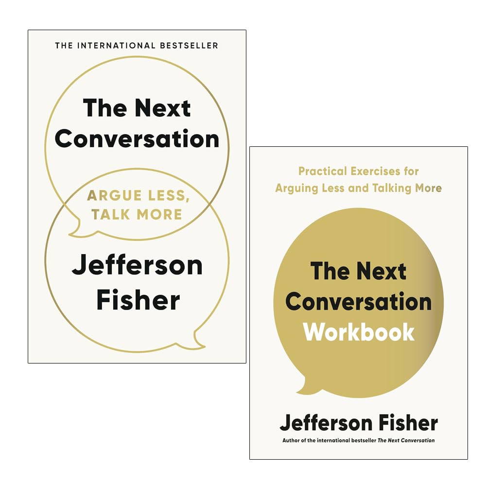 The Next Conversation by Jefferson Fisher paperback front cover, 2 book communication skills set