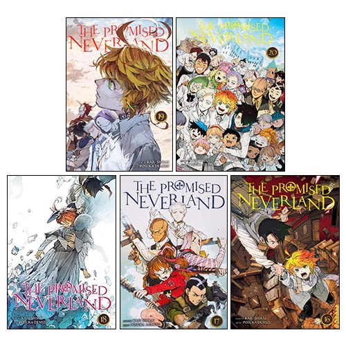 The Promised Neverland Vol. 16-20 5-book paperback collection set by Kaiu Shirai, front cover of Volume 16