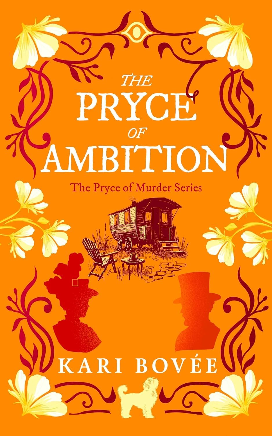 All five Pryce of Murder paperback books by Kari Bovée fanned out together as a complete set